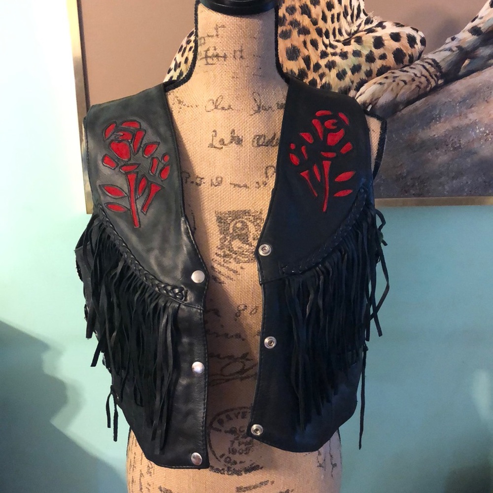 Leather vest
